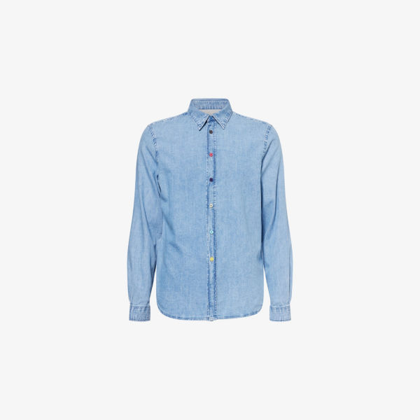 Джинсовая рубашка Mid-Wash с классическим кроем Ps By Paul Smith, цвет light base
Джинсовая рубашка Mid-Wash с классическим кроем Ps By Paul Smith, цвет light base