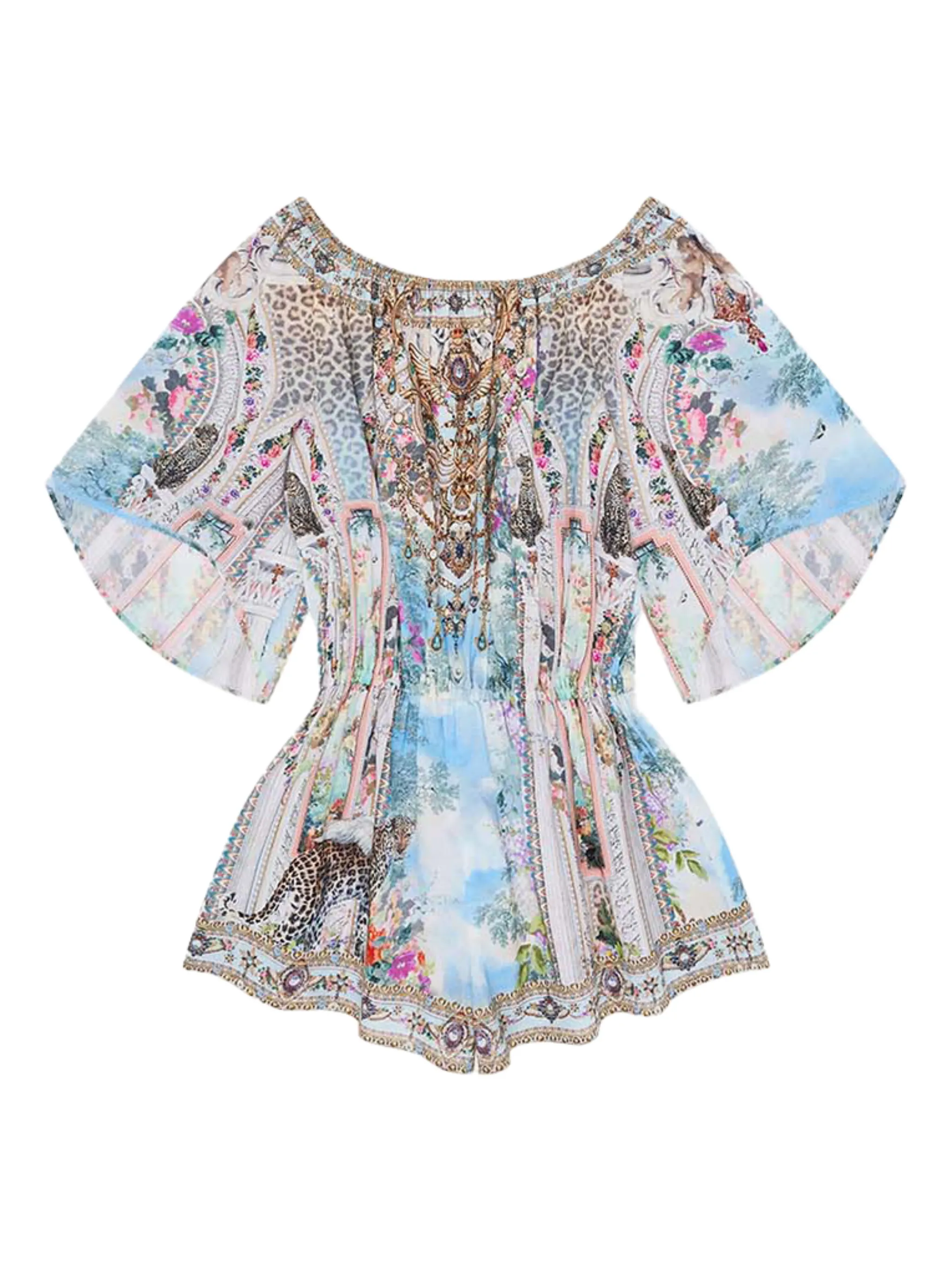 Ромпер с рукавами три четверти и принтом Camilla Kids, синий
Ромпер с рукавами три четверти и принтом Camilla Kids, синий