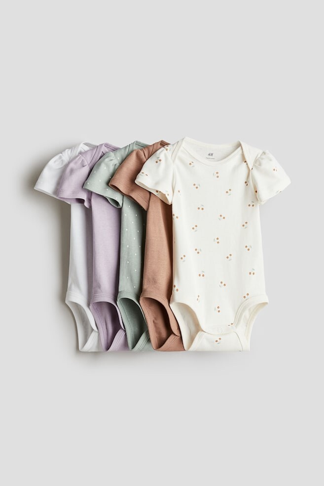 Упаковка из 5 хлопковых боди H&M, мультиколор
Упаковка из 5 хлопковых боди H&M, мультиколор