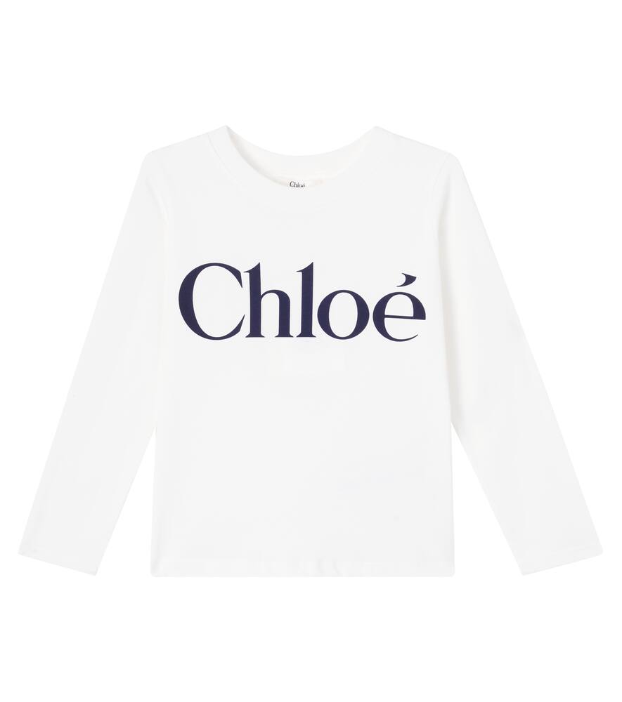 Футболка из хлопкового джерси с логотипом Chloé Kids, Offwhite
Футболка из хлопкового джерси с логотипом Chloé Kids, Offwhite