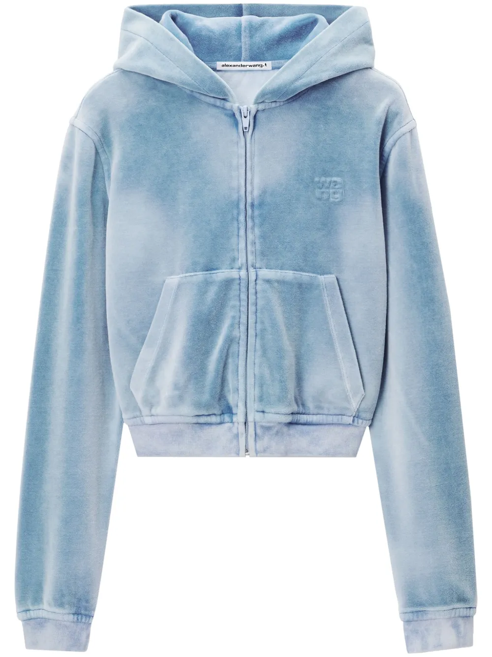 Бархатное худи Alexander Wang, синий
Бархатное худи Alexander Wang, синий