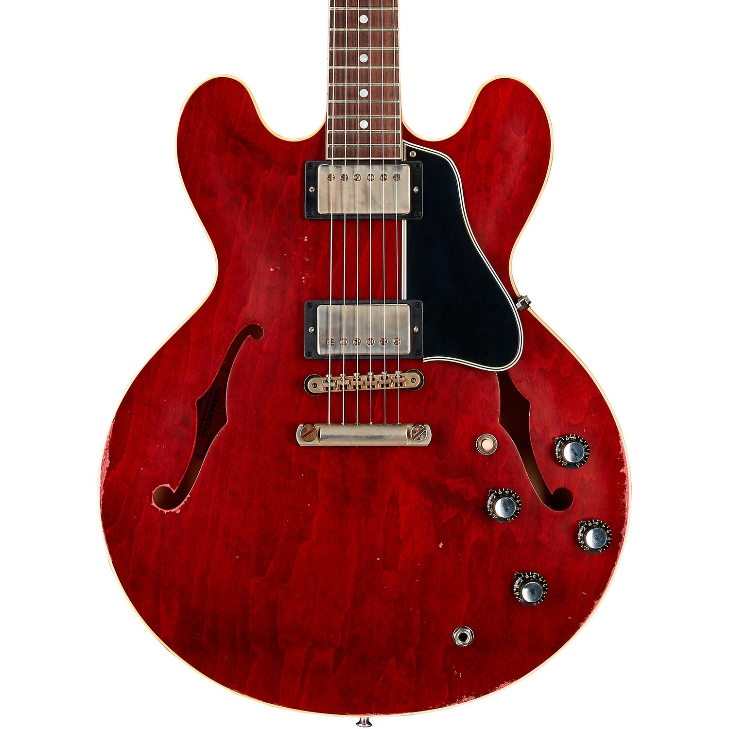 Полуполая электрогитара Gibson Custom Murphy Lab 1961 ES-335 Reissue Heavy Aged Semi- Hollow Electric Guitar Cherry
Полуполая электрогитара Gibson Custom Murphy Lab 1961 ES-335 Reissue Heavy Aged Semi- Hollow Electric Guitar Cherry