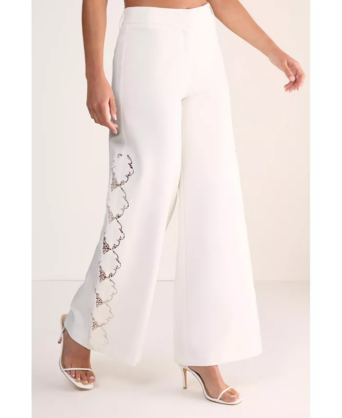 Женские брюки-клеш с отделкой по бокам Nasty Gal, белый
Женские брюки-клеш с отделкой по бокам Nasty Gal, белый