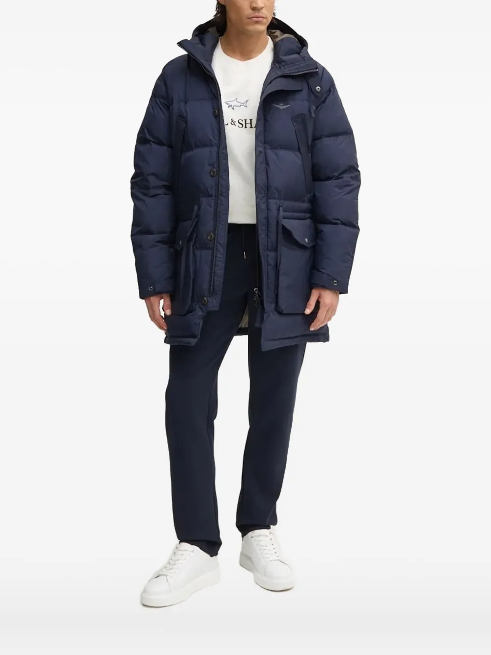 Стеганая парка с капюшоном Aeronautica Militare, синий
Стеганая парка с капюшоном Aeronautica Militare, синий