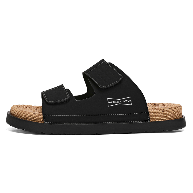 MESUCA Тихие, устойчивые к запаху и истиранию мужские шлепанцы-слипоны черные, цвет Black 
MESUCA Тихие, устойчивые к запаху и истиранию мужские шлепанцы-слипоны черные, цвет Black