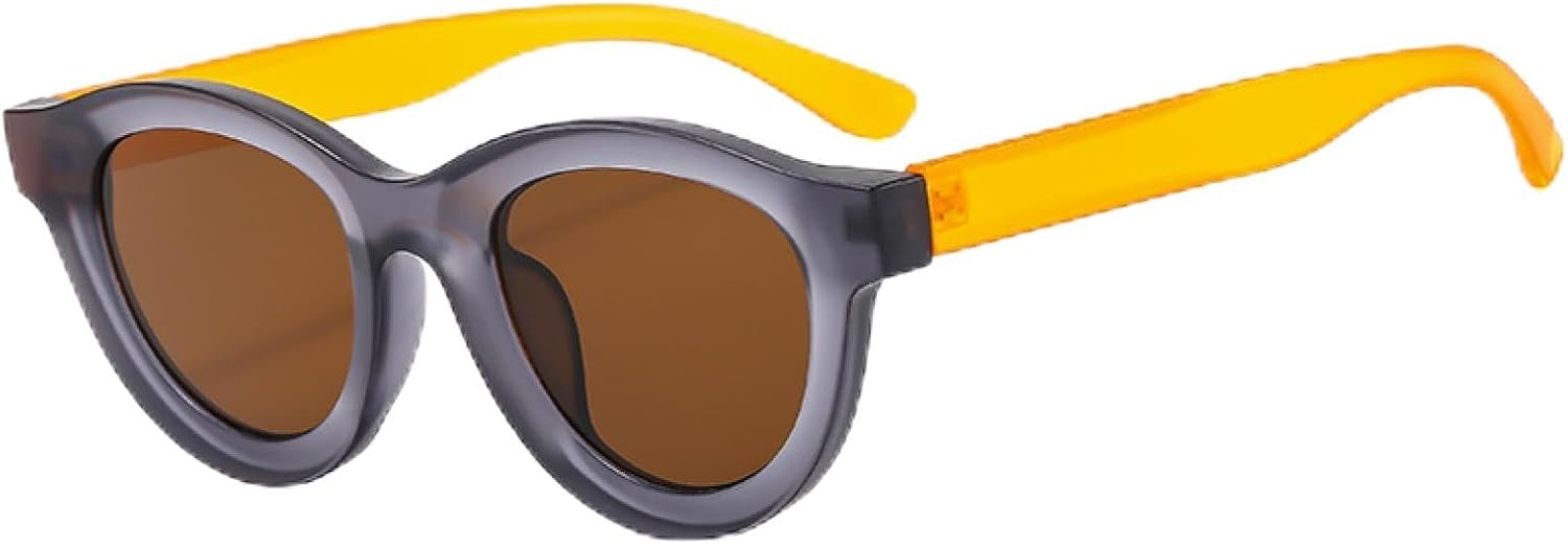 Круглые солнцезащитные очки для мужчин и женщин в винтажном стиле с леопардовым принтом, желто-серые, в овальной оправе, солнцезащитные очки-маски с защитой от УФ-излучения UV400 WNCKSQ, C5
Круглые солнцезащитные очки для мужчин и женщин в винтажном стиле с леопардовым принтом, желто-серые, в овальной оправе, солнцезащитные очки-маски с защитой от УФ-излучения UV400 WNCKSQ, C5