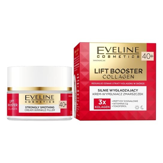 Сильно разглаживающий крем-филлер морщин 40+, 50мл Eveline Cosmetics, Lift Booster Collagen
Сильно разглаживающий крем-филлер морщин 40+, 50мл Eveline Cosmetics, Lift Booster Collagen