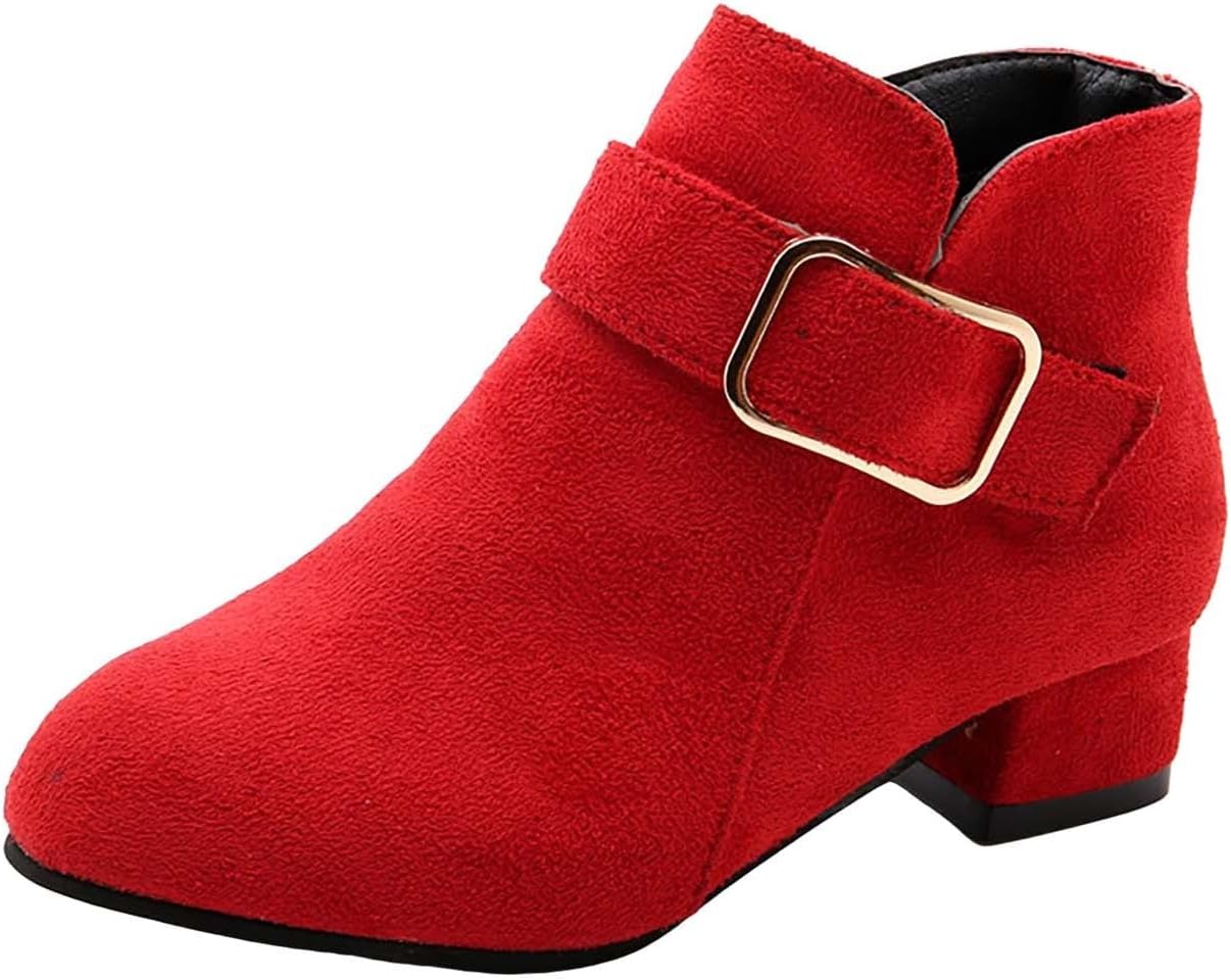 Детские девчачьи ботинки с застежкой-молнией сбоку, цельные, с низким каблуком, противоскользящие, короткие ботинки, зимние модные теплые Generic, Red
Детские девчачьи ботинки с застежкой-молнией сбоку, цельные, с низким каблуком, противоскользящие, короткие ботинки, зимние модные теплые Generic, Red