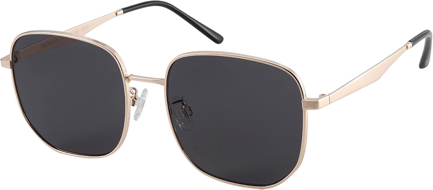 JOOX Модные большие квадратные солнцезащитные очки для женщин и мужчин. Классические металлические шестиугольные солнцезащитные очки с защитой от УФ-излучения UV400, Gold/Grey
JOOX Модные большие квадратные солнцезащитные очки для женщин и мужчин. Классические металлические шестиугольные солнцезащитные очки с защитой от УФ-излучения UV400, Gold/Grey