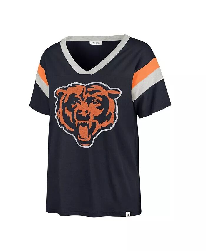 Женская темно-синяя потертая футболка Chicago Bears Phoenix с V-образным вырезом '47 Brand
Женская темно-синяя потертая футболка Chicago Bears Phoenix с V-образным вырезом '47 Brand