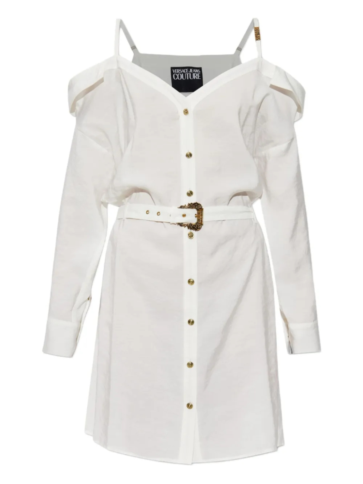 Платье с открытыми плечами Versace Jeans Couture, белый
Платье с открытыми плечами Versace Jeans Couture, белый