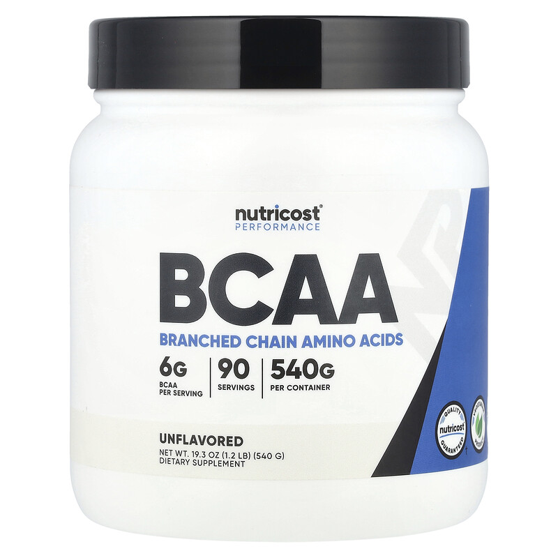 Nutricost, Performance, BCAA, без добавок, 540 г (1,2 фунта) 
Nutricost, Performance, BCAA, без добавок, 540 г (1,2 фунта)