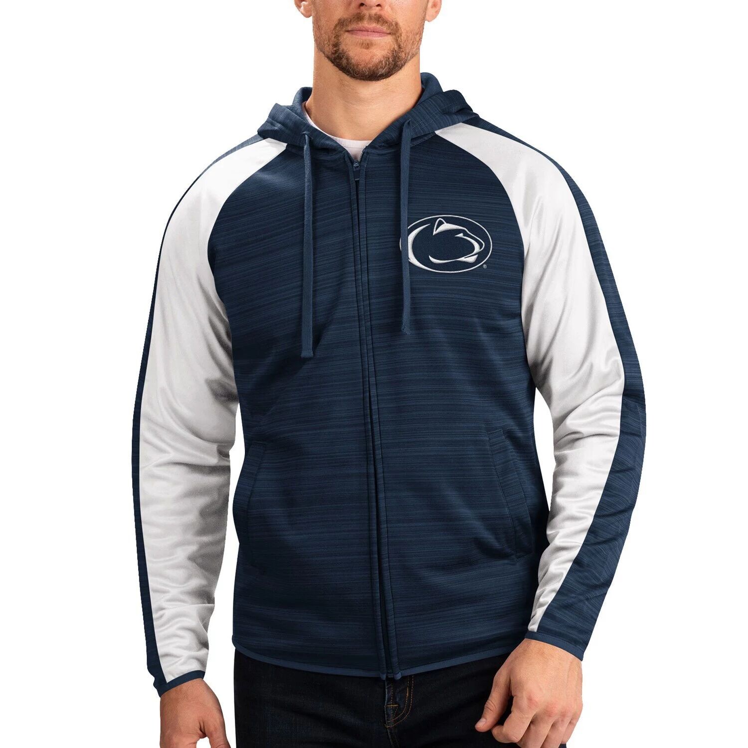 Мужская спортивная куртка Carl Banks Navy Penn State Nittany Lions Neutral Zone реглан с молнией во всю длину спортивная куртка с капюшоном G-III
Мужская спортивная куртка Carl Banks Navy Penn State Nittany Lions Neutral Zone реглан с молнией во всю длину спортивная куртка с капюшоном G-III