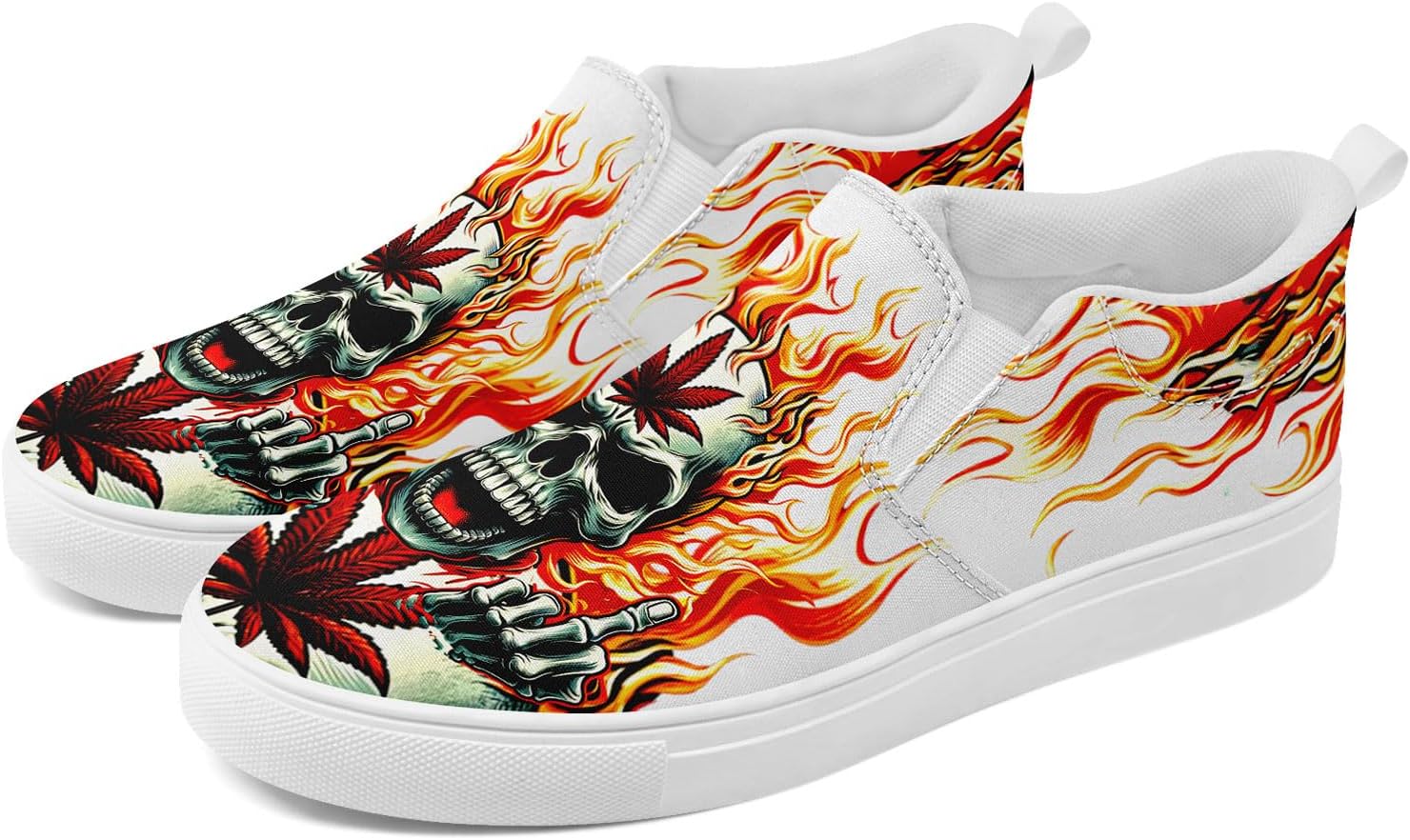 Стильные слипоны AWSOLE с черепом и цветами из канвы для мужчин и женщин, модные, удобные, легкие кроссовки на плоской подошве, белый/оранжевый/серый/бежевый
Стильные слипоны AWSOLE с черепом и цветами из канвы для мужчин и женщин, модные, удобные, легкие кроссовки на плоской подошве, белый/оранжевый/серый/бежевый