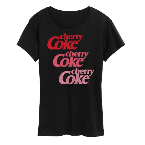 Женская футболка с повторяющимся градиентным логотипом Cherry Coke Licensed Character, черный
Женская футболка с повторяющимся градиентным логотипом Cherry Coke Licensed Character, черный