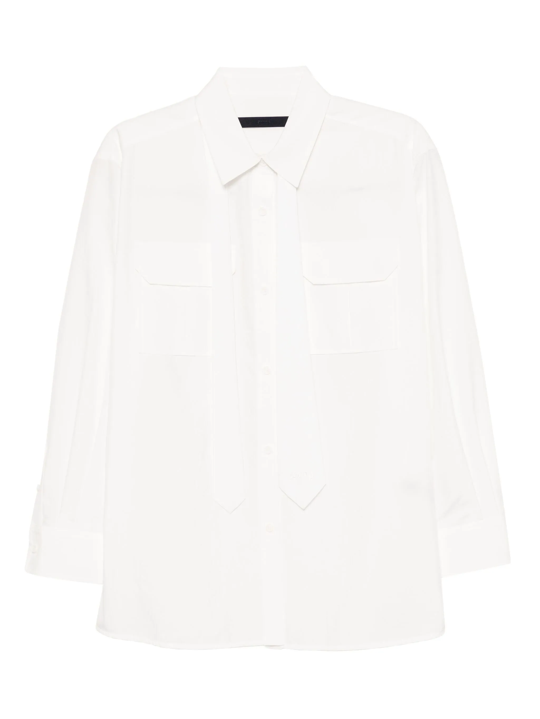 Шелковая блузка со съемным шарфом Juun.J, белый
Шелковая блузка со съемным шарфом Juun.J, белый