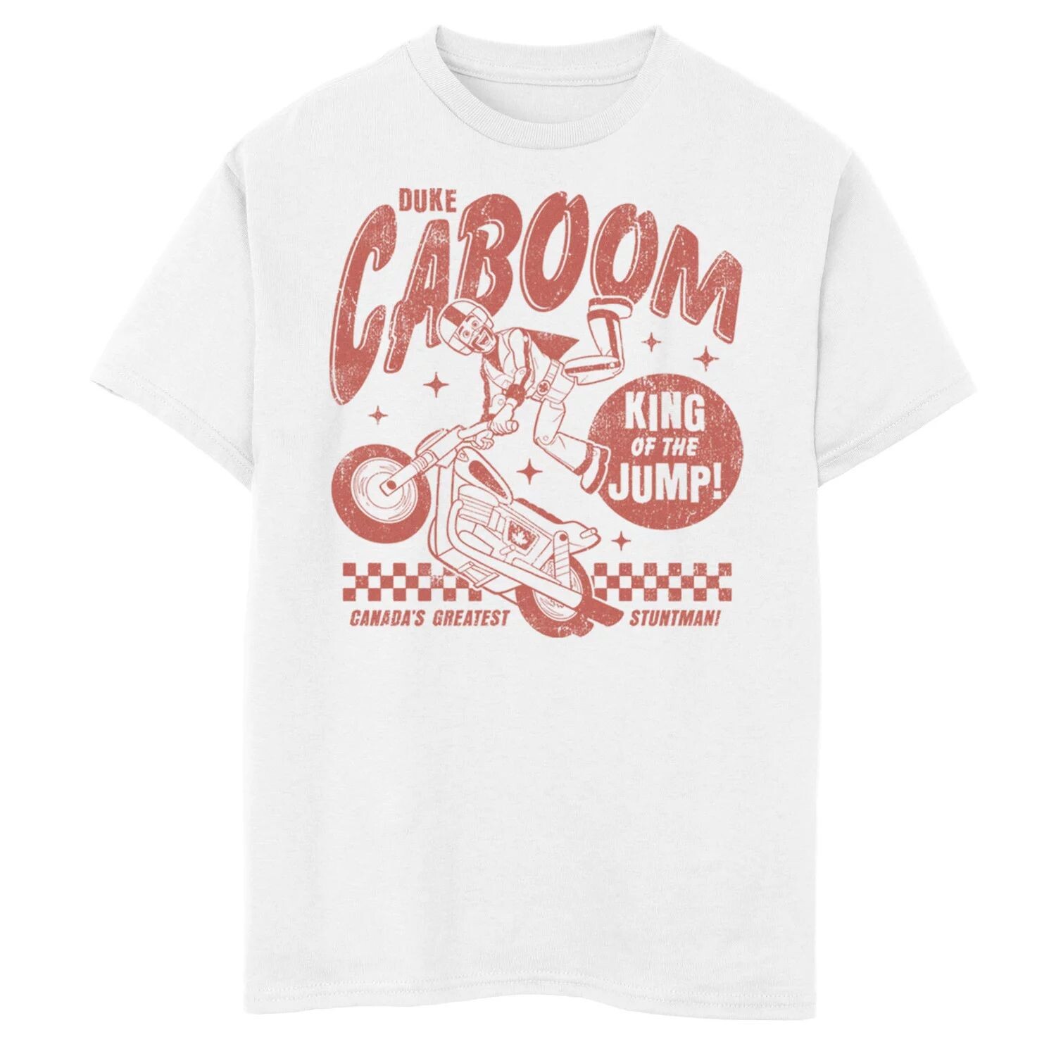 Футболка с рисунком «Дюк Кабум, величайший каскадер» для мальчиков 8–20 лет, Disney/Pixar Disney / Pixar, белый
Футболка с рисунком «Дюк Кабум, величайший каскадер» для мальчиков 8–20 лет, Disney/Pixar Disney / Pixar, белый