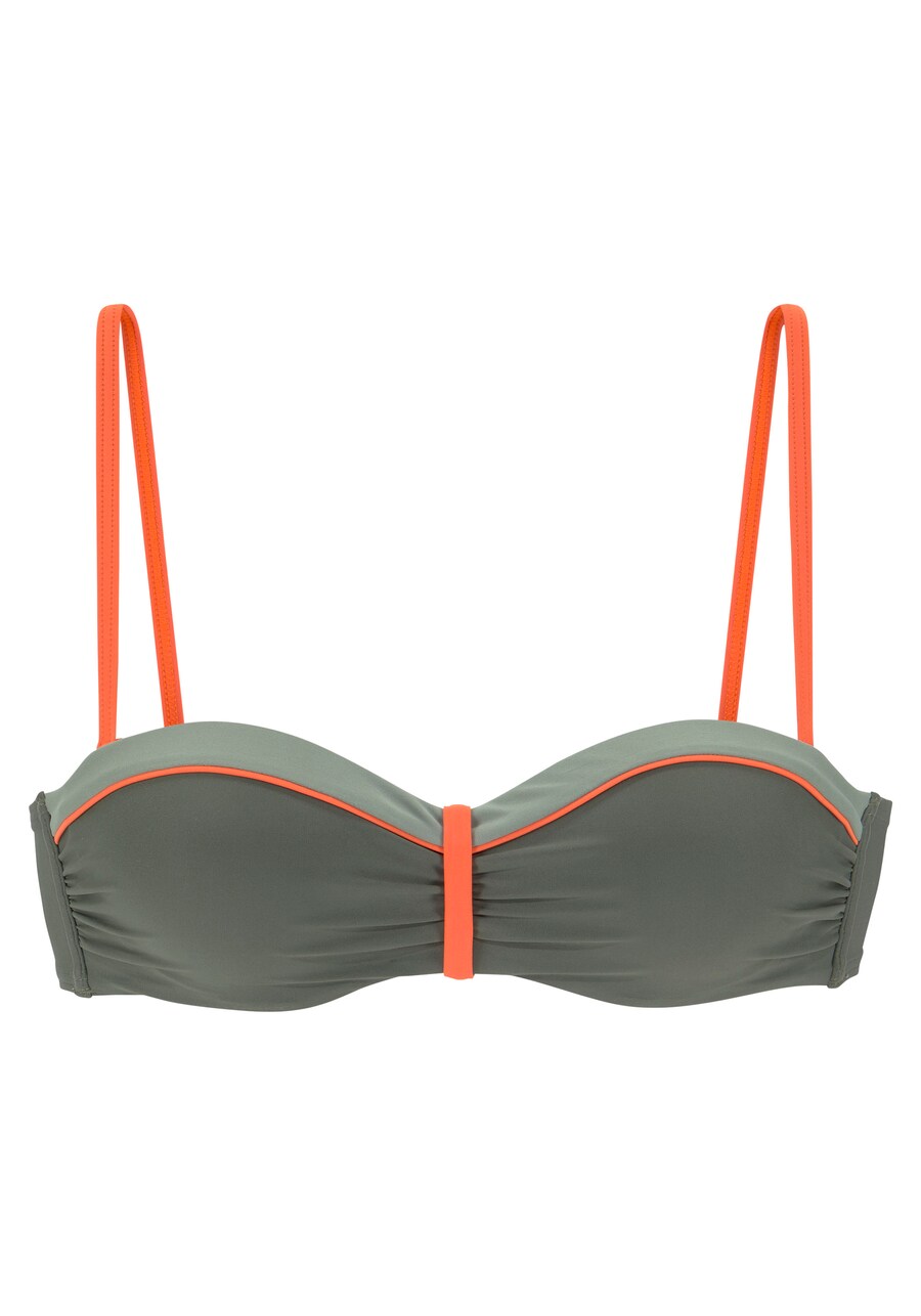 Верх бикини бандо LASCANA, оливковый
Верх бикини бандо LASCANA, оливковый