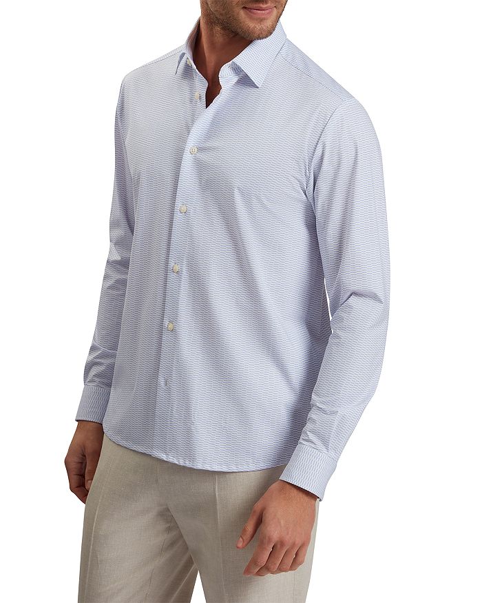 Волнообразная рубашка Regular Fit с геометрическим принтом Ted Baker, синий
Волнообразная рубашка Regular Fit с геометрическим принтом Ted Baker, синий