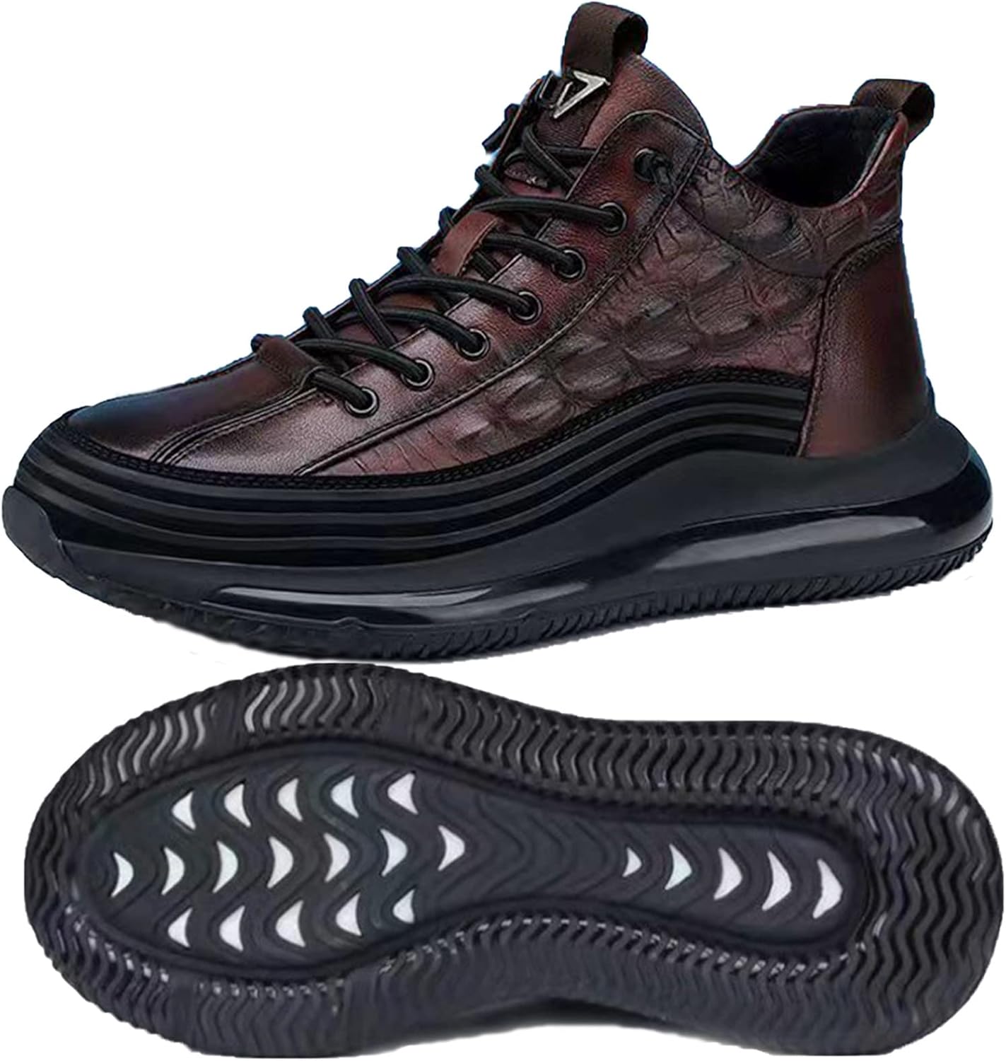 Мужские кроссовки AngryMonkey с эластичными шнурками и высокой посадкой, осень и зима 2022, новые теплые невидимые платформы, увеличивающие рост, обувь на подъем-5 см, коричневый
Мужские кроссовки AngryMonkey с эластичными шнурками и высокой посадкой, осень и зима 2022, новые теплые невидимые платформы, увеличивающие рост, обувь на подъем-5 см, коричневый