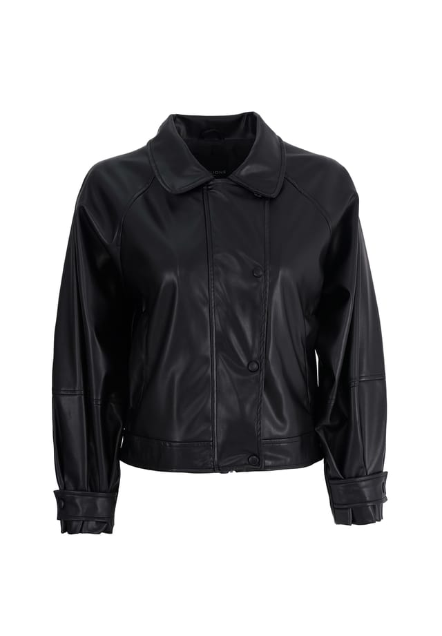 Куртка кожаная Mina с лямками на рукавах Freshlions, черный
Куртка кожаная Mina с лямками на рукавах Freshlions, черный