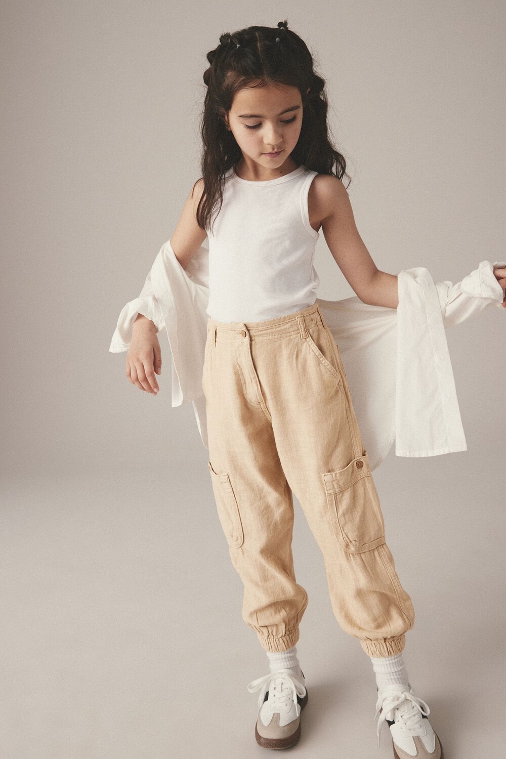 Льняные брюки-карго (3-16 лет) Next, серый
Льняные брюки-карго (3-16 лет) Next, серый