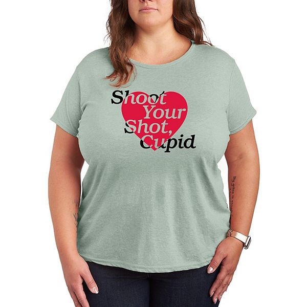 Футболка Plus size с принтом "Shoot your shot cupid" Licensed Character, Heather Sea Foam
Футболка Plus size с принтом "Shoot your shot cupid" Licensed Character, Heather Sea Foam