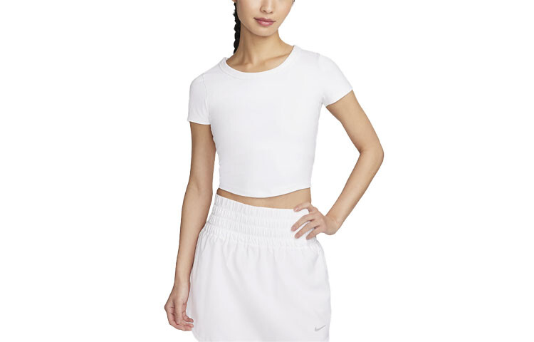 Укороченный топ женский белый Nike
Укороченный топ женский белый Nike