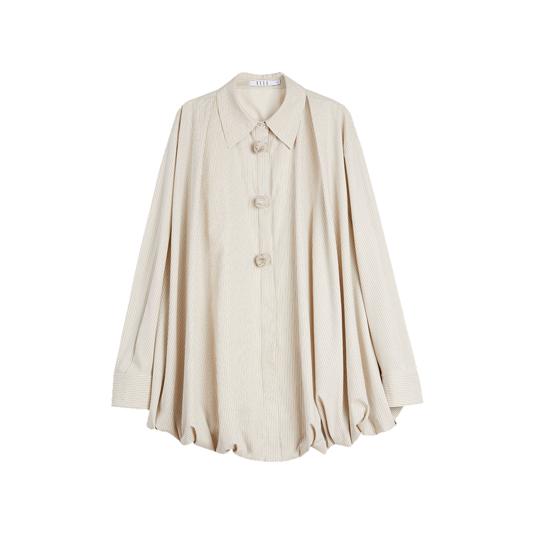 ELLE Короткое пальто для женщин в полоску с лацканом Moderate
ELLE Короткое пальто для женщин в полоску с лацканом Moderate