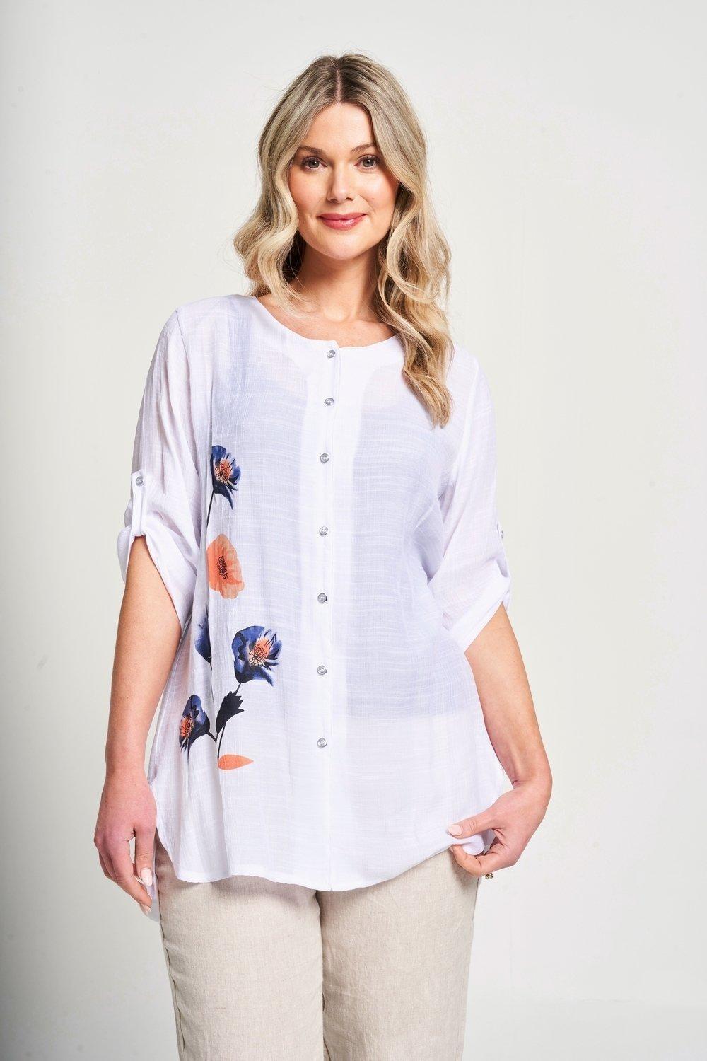 Рубашка с круглым вырезом и мотивом спереди Saloos, розовый
Рубашка с круглым вырезом и мотивом спереди Saloos, розовый