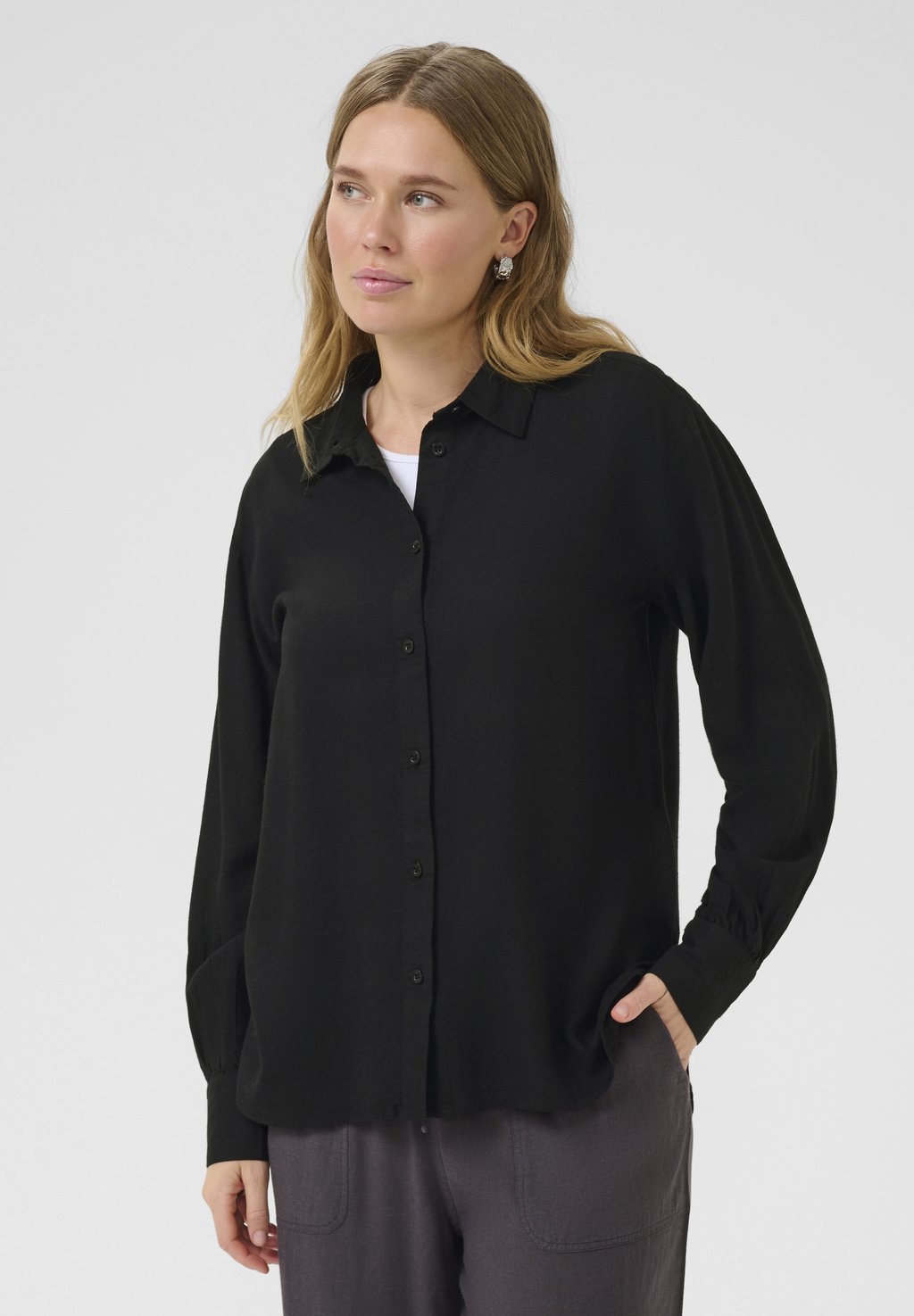 Блузка на пуговицах KAMILIA Kaffe, черный
Блузка на пуговицах KAMILIA Kaffe, черный