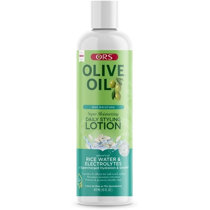 ORS Olive Oil Max Moisture Суперувлажняющий лосьон для ежедневной укладки, несмываемый, с рисовой водой и электролитами, 473 мл, 16 унций
ORS Olive Oil Max Moisture Суперувлажняющий лосьон для ежедневной укладки, несмываемый, с рисовой водой и электролитами, 473 мл, 16 унций