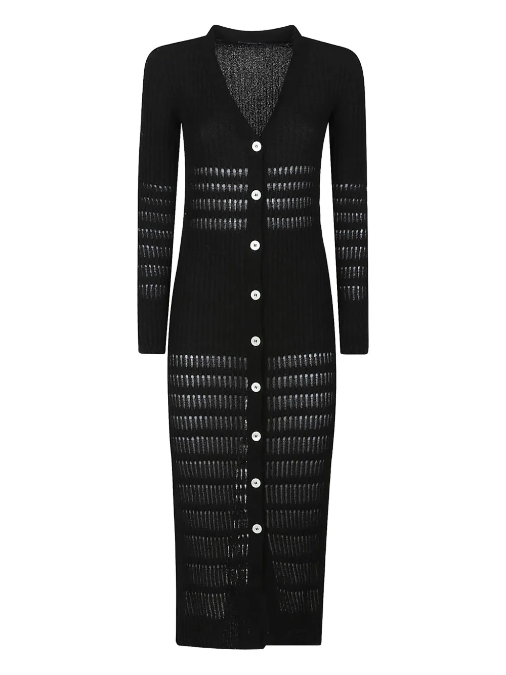 Трикотажное платье миди в рубчик на пуговицах спереди Canessa, черный
Трикотажное платье миди в рубчик на пуговицах спереди Canessa, черный