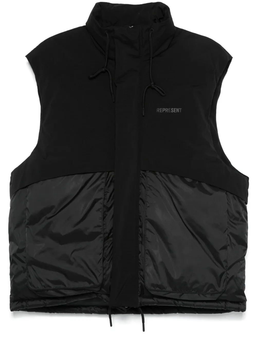 Многослойный дутый жилет Represent, черный
Многослойный дутый жилет Represent, черный