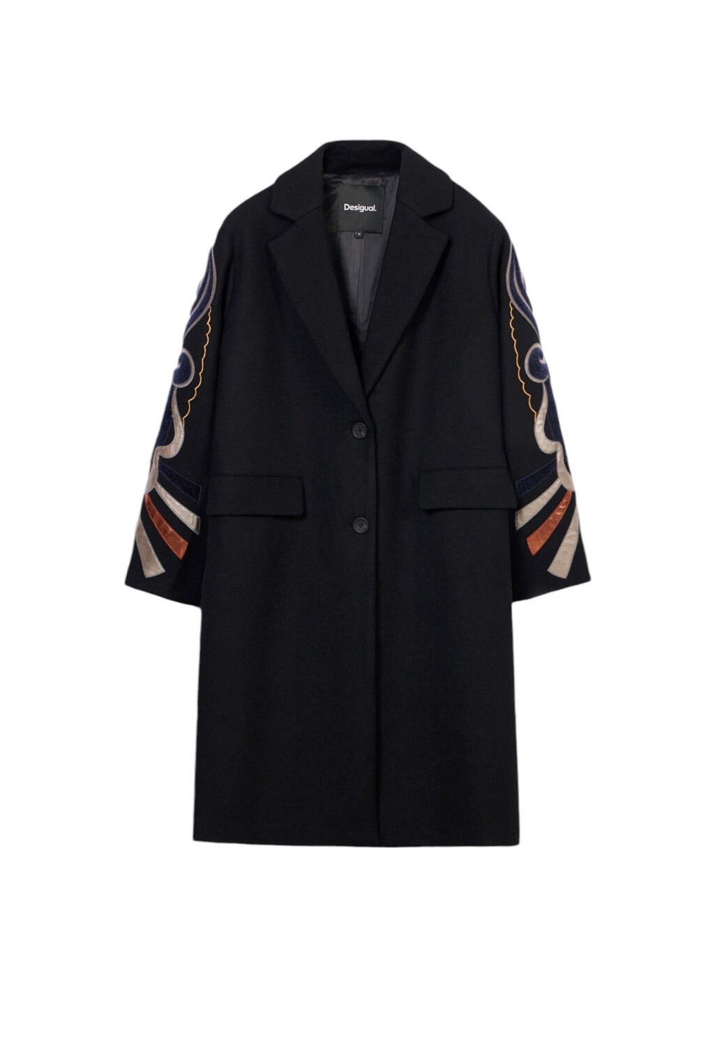 Пальто Desigual с орнаментом, черный
Пальто Desigual с орнаментом, черный