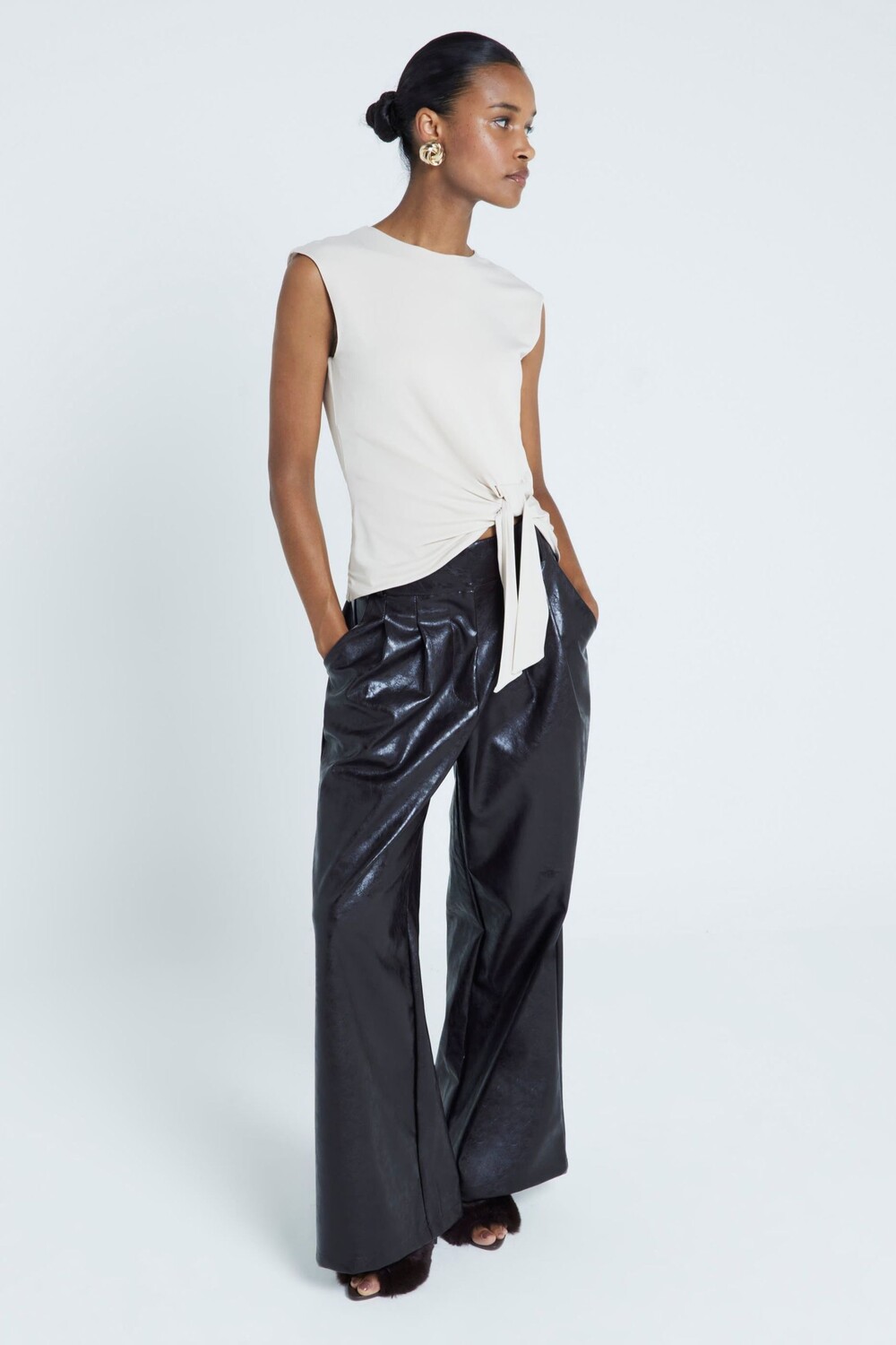 Верхняя часть ракушки с завязками River Island, бежевый
Верхняя часть ракушки с завязками River Island, бежевый