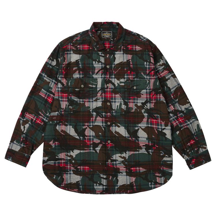 Рубашка Palace x Beams Plus Work Shirt, Grey Tartan Camo
Рубашка Palace x Beams Plus Work Shirt, Grey Tartan Camo