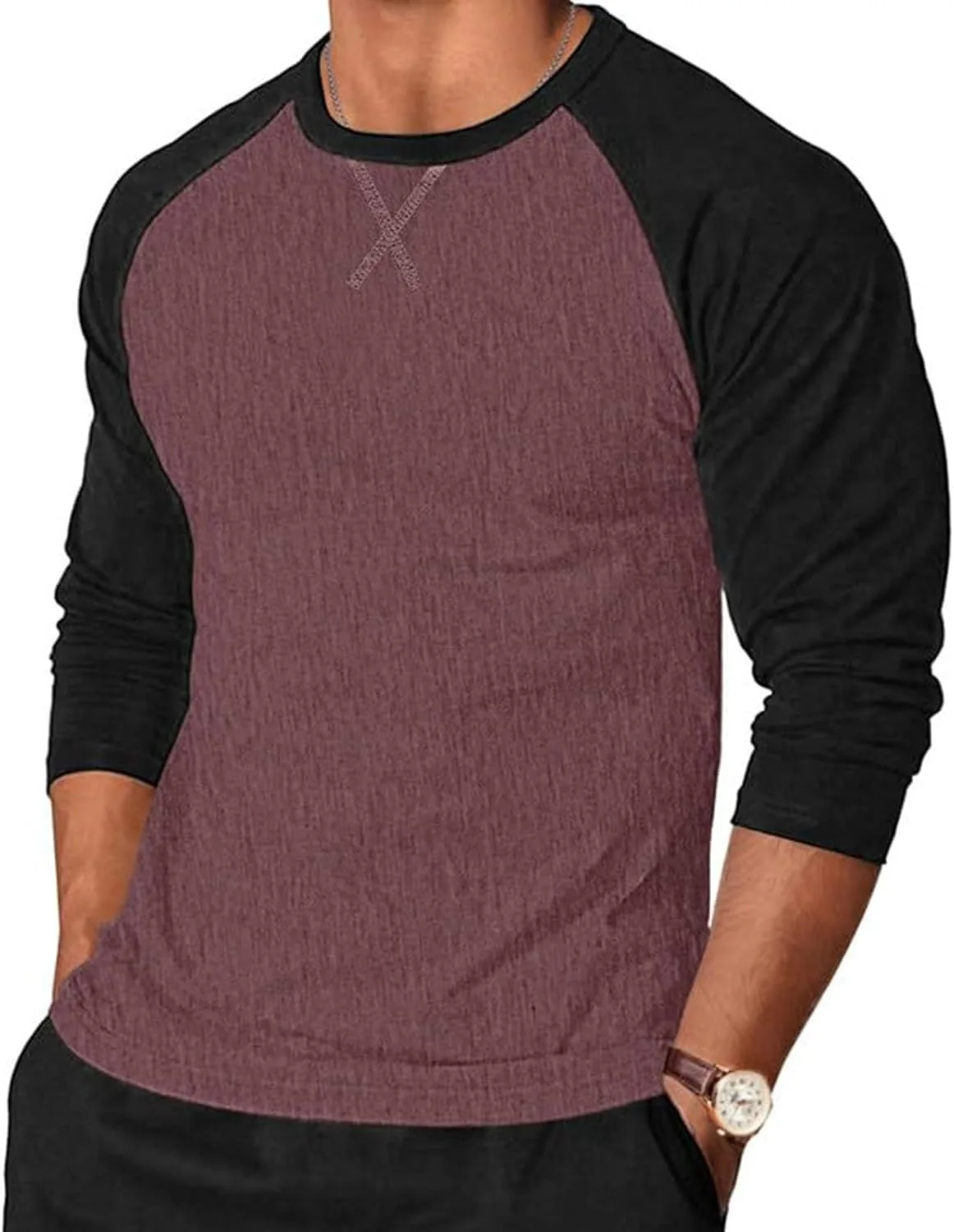 Мужская футболка Raglan с длинным рукавом vrvtoov
Мужская футболка Raglan с длинным рукавом vrvtoov