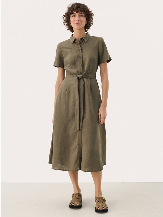 Платье-рубашка из смесового льна eflin Part Two, цвет Kalamata
Платье-рубашка из смесового льна eflin Part Two, цвет Kalamata
