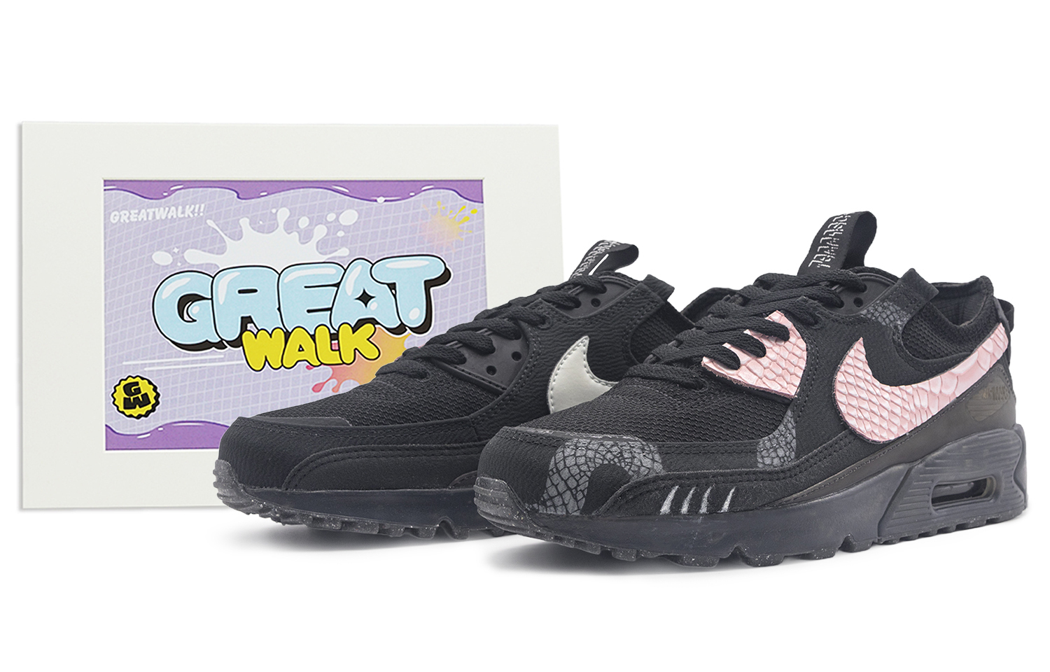 Nike Air Max 90 Slip Resistant Low top Running Shoes Men's Black
Nike Air Max 90 Slip Resistant Low top Running Shoes Men's Black