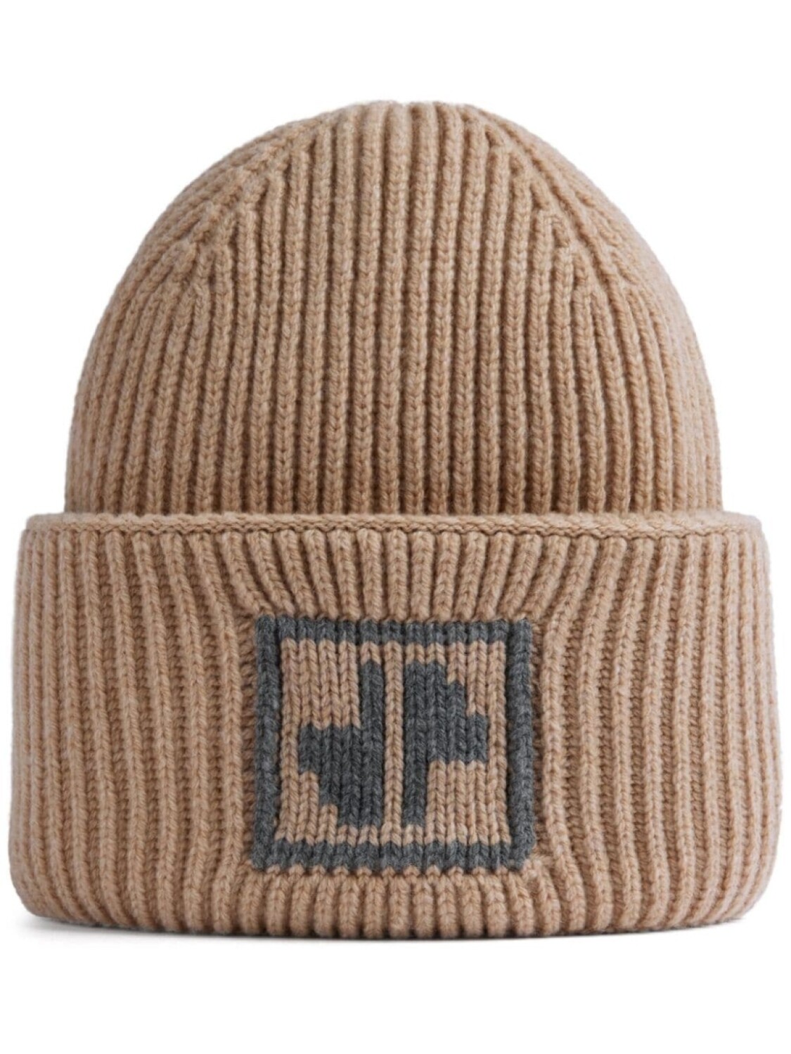 Patou шапка из шерсти в рубчик JP, нейтральный цвет 
Patou шапка из шерсти в рубчик JP, нейтральный цвет