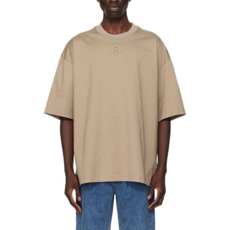 Футболка мужская цвета хаки WOOYOUNGMI 
Футболка мужская цвета хаки WOOYOUNGMI