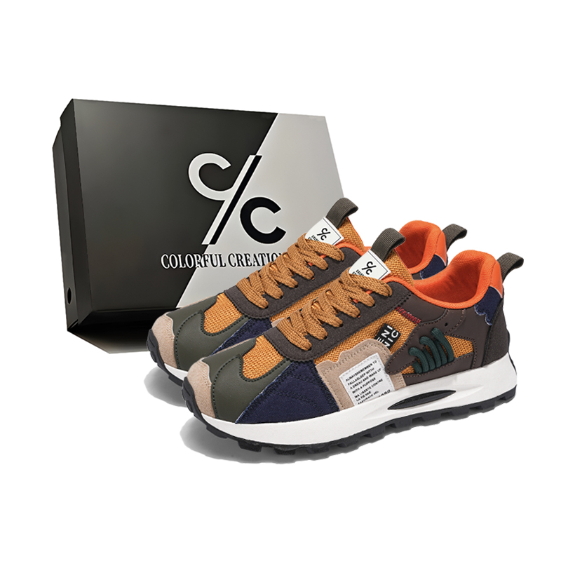 Нескользящие, дышащие, легкие, увеличивающие рост низкие повседневные мужские туфли Colorful Creations, Khaki Green
Нескользящие, дышащие, легкие, увеличивающие рост низкие повседневные мужские туфли Colorful Creations, Khaki Green