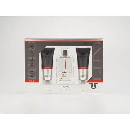 Titto Bluni Assoluto Sport Uomo Gift Set For Men Eau De Toilette 75ml After-Shave 75ml Shower Gel 75ml Spicy Citrus Scent Fresh Long-Lasting Fragrance
Titto Bluni Assoluto Sport Uomo Gift Set For Men Eau De Toilette 75ml After-Shave 75ml Shower Gel 75ml Spicy Citrus Scent Fresh Long-Lasting Fragrance
