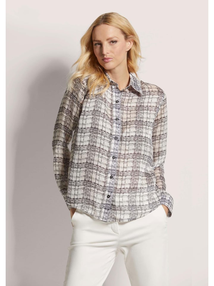 MADELEINE Рубашка-блузка с оригинальным принтом жемчужно-белого/серого цвета
MADELEINE Рубашка-блузка с оригинальным принтом жемчужно-белого/серого цвета