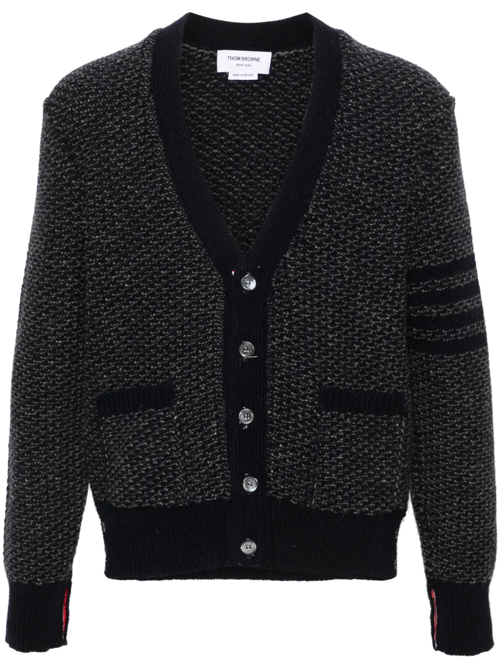 Фактурный кардиган с полосками 4-Bar THOM BROWNE, синий
Фактурный кардиган с полосками 4-Bar THOM BROWNE, синий