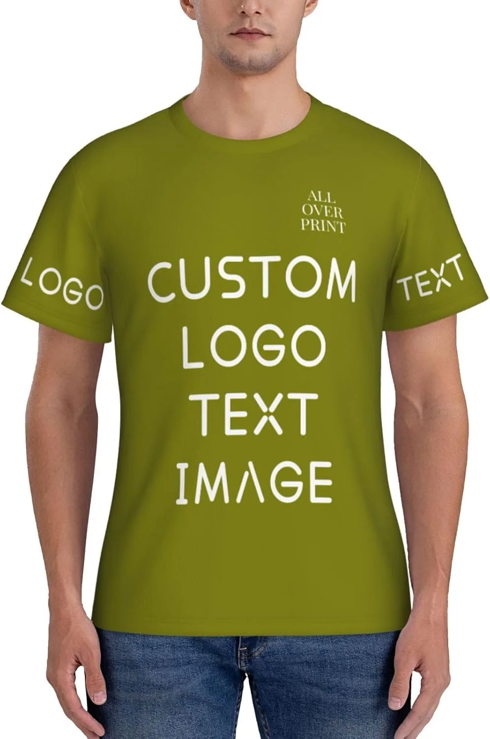 Футболка с полной запечаткой Custom T Shirts с логотипом
Футболка с полной запечаткой Custom T Shirts с логотипом