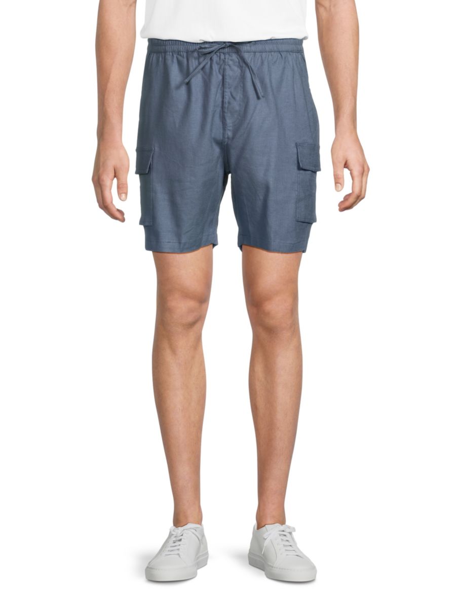 Шорты-карго из льняной смеси, натягиваемые на себя Onia, цвет Vintage Indigo
Шорты-карго из льняной смеси, натягиваемые на себя Onia, цвет Vintage Indigo