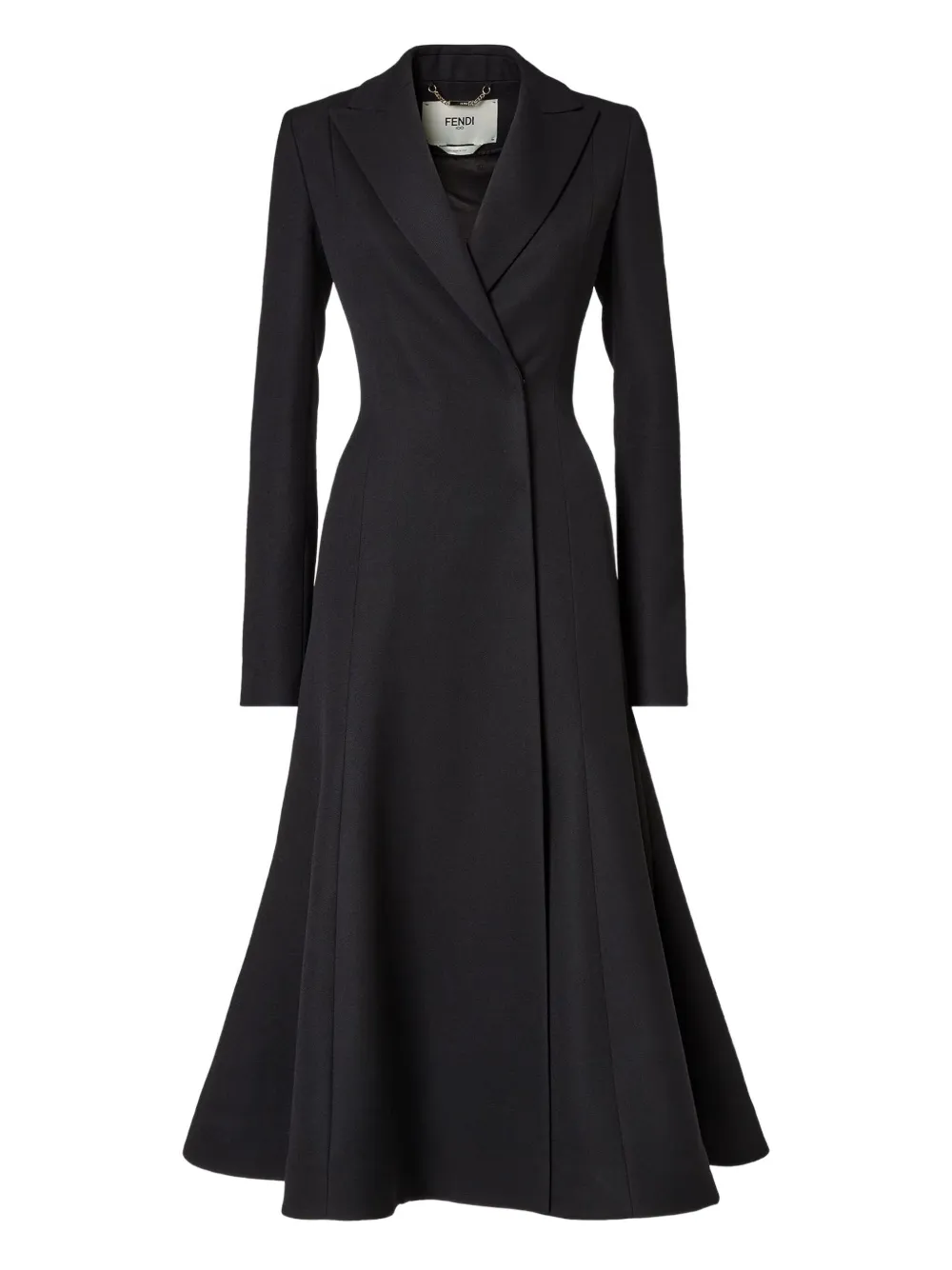 Пальто из шерсти "grain-de-poudre" Fendi, черный
Пальто из шерсти "grain-de-poudre" Fendi, черный