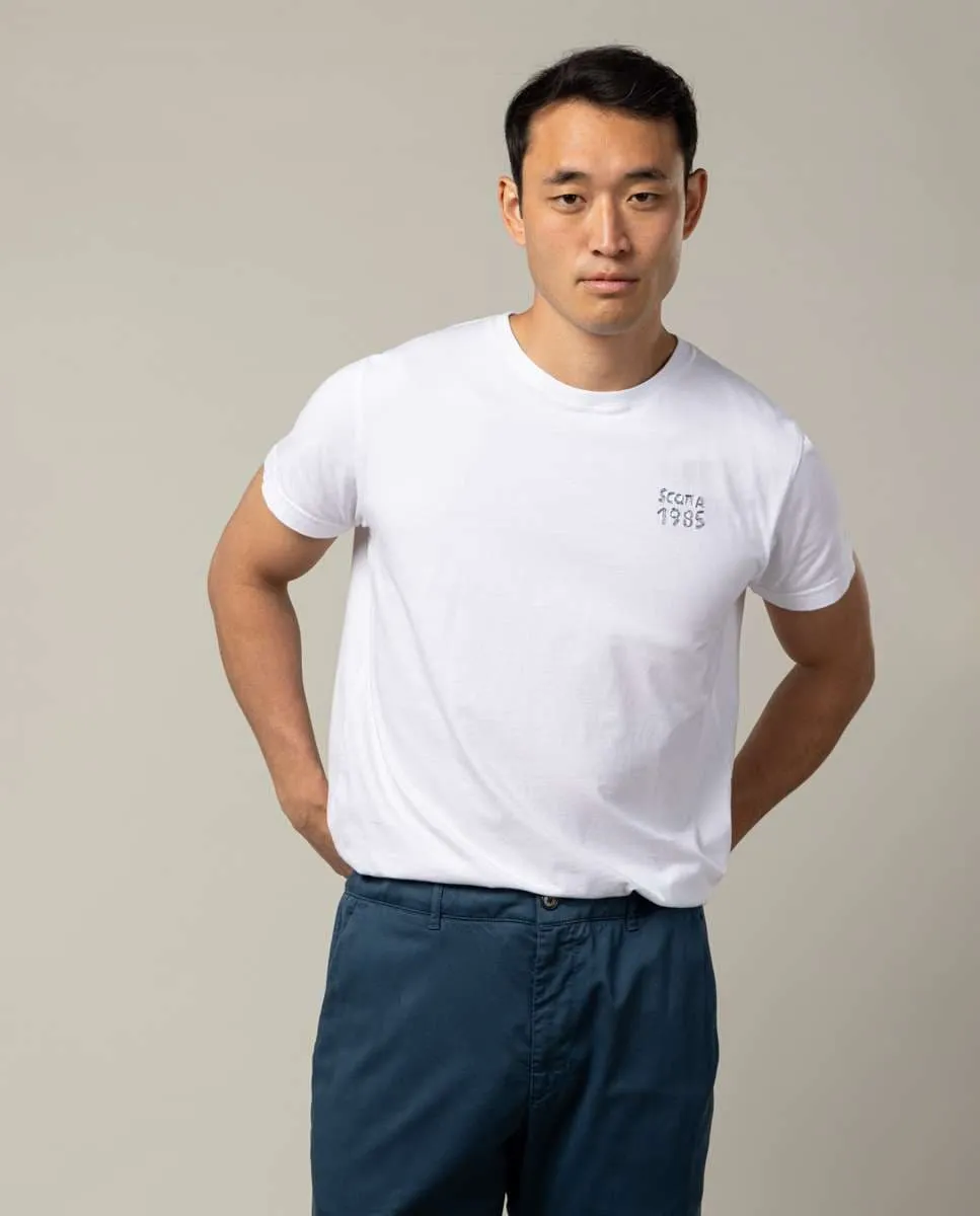 Мужская белая футболка с коротким рукавом Scotta 1985, белый
Мужская белая футболка с коротким рукавом Scotta 1985, белый